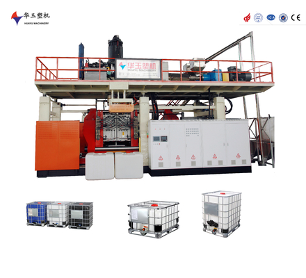Huayu 1000L 1 Katmanlı IBC Blow Molding Makinesi HDPE Plastik için Otomatik Kimyasal Paketleme Blow Molding Makinesi