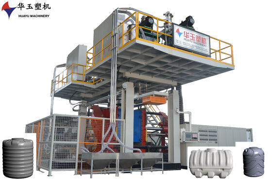Büyük plastik ürünler için 5000L Kapasite 4 Katmanlı Ko-Ekstrüzyon Yüksek Hassasiyetli IBC Blow Molding Makinesi